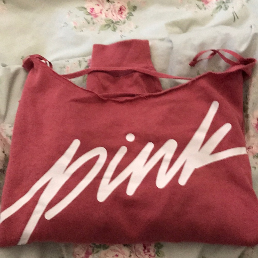 Pink off the shoulder sweater